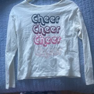 NWOT Gymboree long sleeve top CHEER size L 10-12